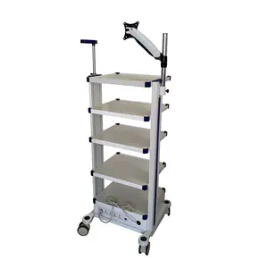 Endoscope Cart Laparoscope Tower 4 Floors Mobile Medical Cart Endoscope Trolley For Sale