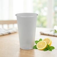Vente en gros de gobelets en fibre de maïs PLA 100% avec couvercles, vente d'usine, gobelets pour boissons froides et jus glacés