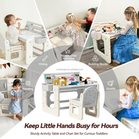 Jouets éducatifs préscolaires réglables pour enfants, en plastique, 2 en 1, table d'apprentissage de la peinture, tableau blanc, bureau pour enfants, tout-petits