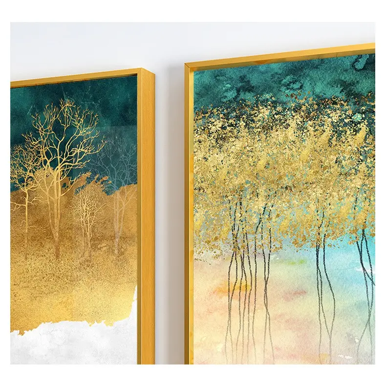 Three Dimensional Modern Print Abstract Wall Art Crystal Porcelain Painting Used For Room Wall Murals