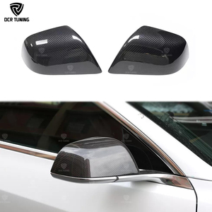 Tesla Model 3 New Carbon Fiber Wing Mirror Cover Shiny/<strong>Matte</strong> Finish Exterior Real Carbon Door Side Mirror Overlay Stick - Product Image 1