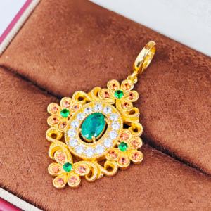 Colgante Moderno de Plata 925 con Circonita de UM Jewelry, con Baño de Oro de 18K, Certificado NGTC, Unisex, para Uso Diario, Regalo de Aniversario de Bodas - Product Image 4