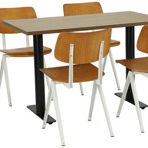 High Quality Metal Veneer Dining <strong>Chair</strong> <strong>and</strong> Matching <strong>Table</strong> for Hotel Restaurant Meeting Room Cafe Area - Product Image 3