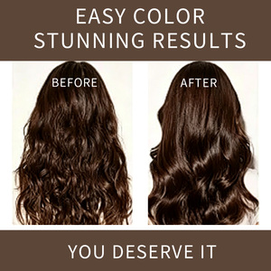 Crème colorante pour cheveux brun foncé, ton naturel, couvrance totale, longue durée, hydratante, brillance lisse, anti-dessèchement, professionnelle, OEM ODM - Product Image 3