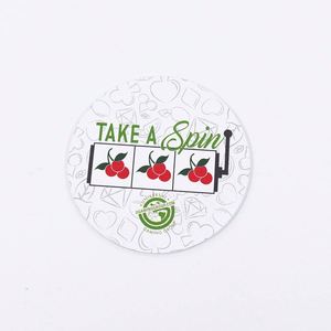 Sous-verres en papier ronds personnalisés de haute qualité, nouvelle arrivée, promotionnels - Product Image 1
