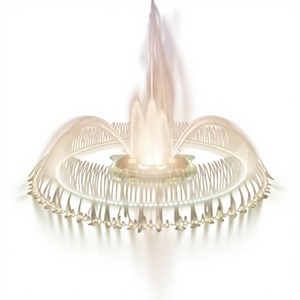 Fontaine à eau en acier inoxydable personnalisée, fontaine musicale dansante extérieure, ornement moderne pour jardin ou lac - Product Image 1