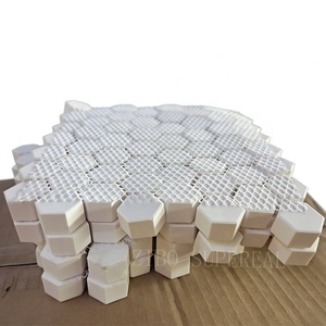 Piastrelle Esagonali in Ceramica di Allumina al 92% Resistenti all'Usura, Rivestimento in Ceramica di Allumina Esagonale - Product Image 3