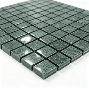 Plaque de mosaïque carrée en marbre vert foncé, 295x295mm, épaisseur 10mm, pour décoration murale et de sol intérieure, salle de bain, cuisine - Product Image 3