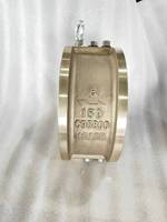 Valvola di ritegno a doppio disco in bronzo ad alta resistenza C95800, anticorrosione, per tubazioni marittime di acqua di mare