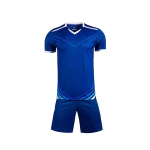 מהיר ייבוש ספורט כחול נשימה עיצוב אחיד מצוין ערכות כדורגל חולצה הלאומית חולצת כדורגל חולצה