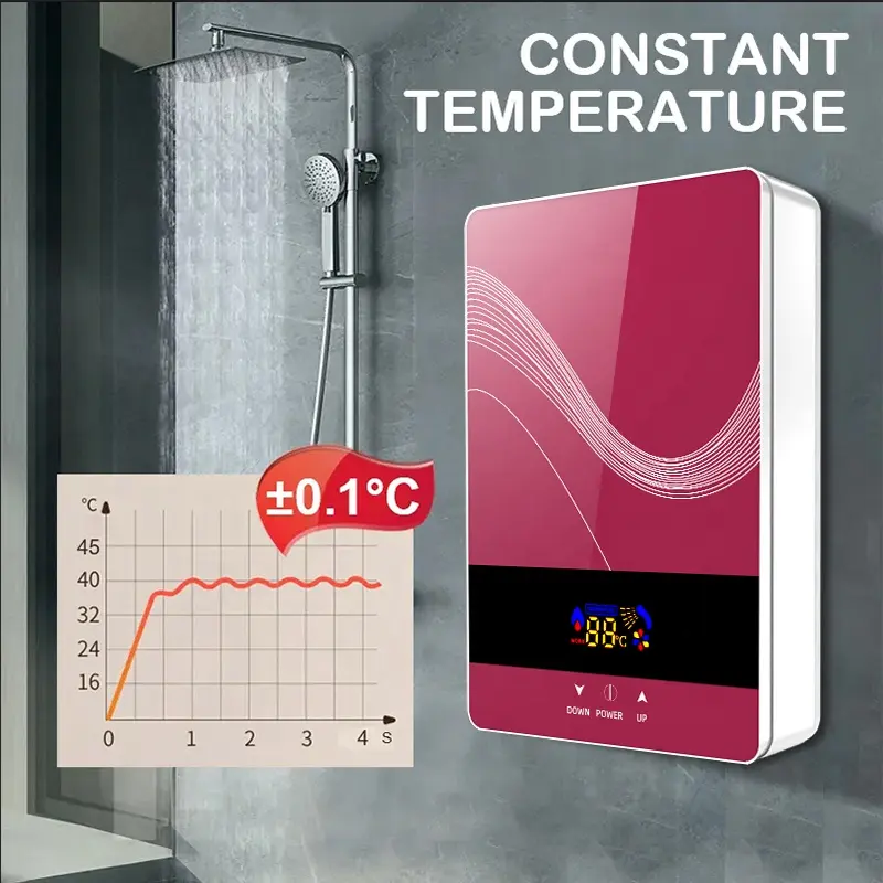 Top Selling Good Price Domestic Wholesales Electric Tankless Water Heater Instant Heating for Shower Kitchen Bathroom