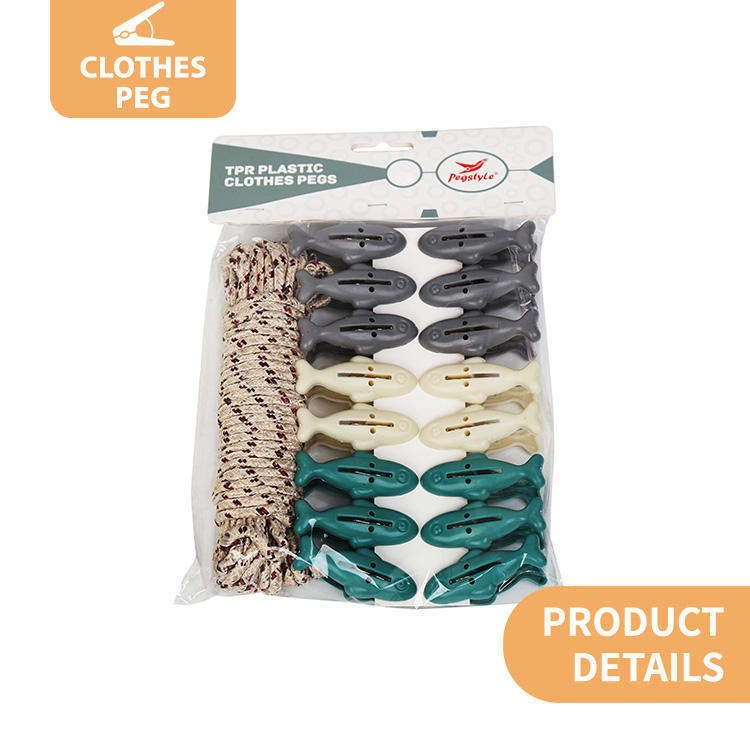 Fish Shape 16/Bags with 10m Rope