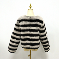 Echter Nerzmantel Atmungsaktive Winter-Flauschjacke in Normaler Länge Streetwear-Jacke