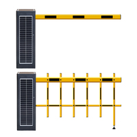 Barrera Automática de Acero Inoxidable con Energía Solar, Motor sin Escobillas, Protección IP65, Control de Acceso por QR/RFID
