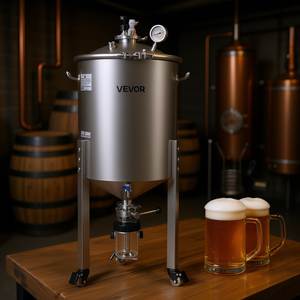 Fermentador Cónico de Acero Inoxidable Vevor de 16 Galones (60L), Recipiente a Presión, Equipo de Fermentación Secundaria - Product Image 2