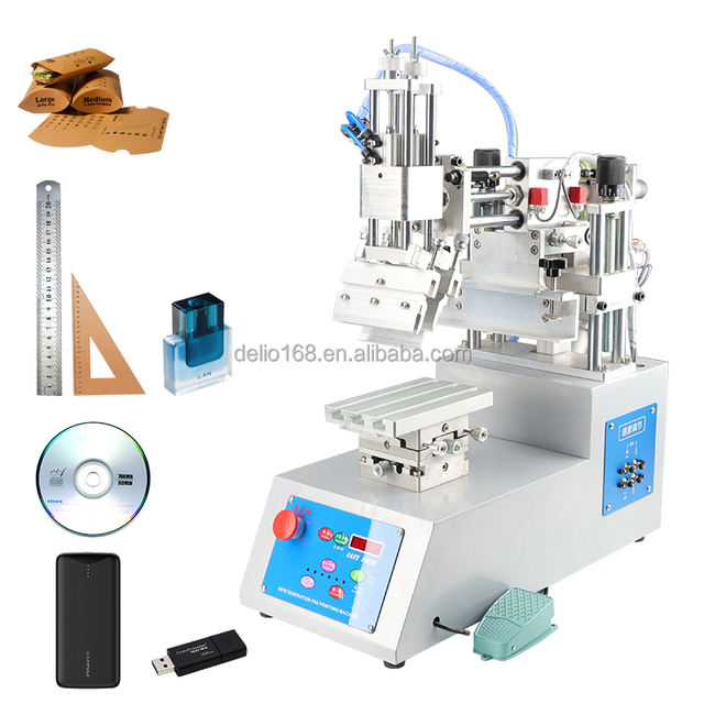New Screen Printing Machine Manual Easy to Operate With Semi-Automatic Slant Arm Includes Motor for Label Printer Use