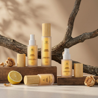 Botol Kosmetik Bambu Hemat Biaya Dengan Tutup Sekrup, Ukuran 50ml 80ml 100ml 120ml 150ml