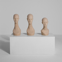 Envío Rápido, Maniquí de Cabeza Unisex de FRP Resistente, Modelo de Cabeza para Exhibición de Ropa, Hermoso, Decorativo y Práctico