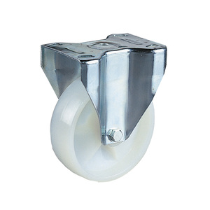 Rueda monolítica de poliamida TTAKE RU0010209396021, con soporte fijo en chapa metálica prensada y galvanizada - Product Image 1