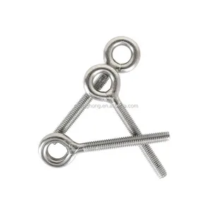 Metric Eye Bolt with Nut Stainless Steel Galvanized Long Lifting Ring Bolt OEM Support