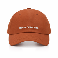 Topi Baseball 6 Panel Putih Vintage Bordir Custom Logo Realtor, Model Dad Hat Terstruktur, Snapback Adjustable, Unisex, Grosir