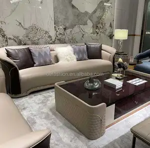 OE-FASHON Oem/Odm Europese Luxe Moderne Sofa Sets Voor Woonkamer Meubelen Villa Sofa Set Kopen Meubels Online