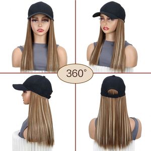IStapromo Regalos al por Mayor, Gorra de Béisbol con Peluca de Alta Calidad, Personalizada, Cabello Sintético Corto, Liso y Rizado, Gorras de Peluca Negras - Product Image 3