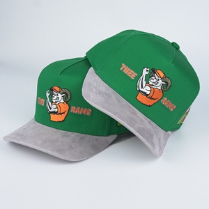 Gorras de Béisbol de Gamuza de Dos Colores Personalizadas al por Mayor, con Forro de Gamuza y Satén, Multicolores - Product Image 1