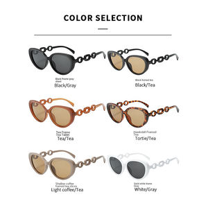 YX77111 Logo personnalisé lunettes de soleil yeux de chat pour femmes hommes mode navettage voyage nouveau Vintage plastique conception <span class=keywords><strong>futuriste</strong></span> lunettes de soleil - Product Image 6