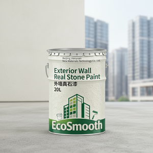 Pittura per Esterni Effetto Pietra, Resistente alle Intemperie, Impermeabile, Rivestimento Simil-Pietra ad Alta Adesione per Decorazione Pareti Edili - Product Image 3