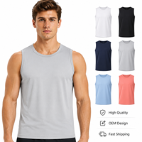 Canotta Premium Senza Maniche in Tessuto a Rete, Asciugatura Rapida, Traspirante, per Palestra e Corsa, Abbigliamento Sportivo con Logo Personalizzato, Canotta da Uomo