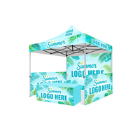 Tente de salon professionnelle pliable hexagonale 3x3m en polyester avec protection UV imperméable et résistance au vent pour événements en plein air