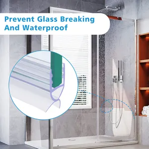Guide universel 513005 — boîtier de salle de bain en plastique, bande d'étanchéité étanche pour porte et fenêtre, 4mm 6mm 8mm