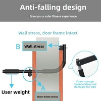Barre de traction murale en acier pour usage domestique, équipement de musculation pour exercices de tractions