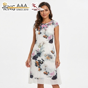 KingAAA Vente en gros de robes Qipao d'occasion pour femmes, style fusion Est-Ouest, Cheongsam de seconde main pour dames, robes esthétiques orientales, vêtements de galerie - Product Image 1