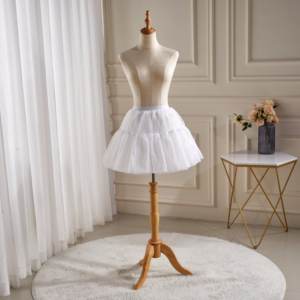 <span class=keywords><strong>Jupon</strong></span> en polyester 100% à couches superposées, <span class=keywords><strong>antistatique</strong></span>, brodé, 1723-40 cm, avec une légère évasée pour mariée/ballet/scène - Product Image 3