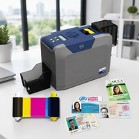 Imprimante de cartes plastiques certifiée originale Prealway R35, machine d'impression d'identités PVC, ruban d'impression couleur, RFID, employé, étudiant, NFC, IC, CR80