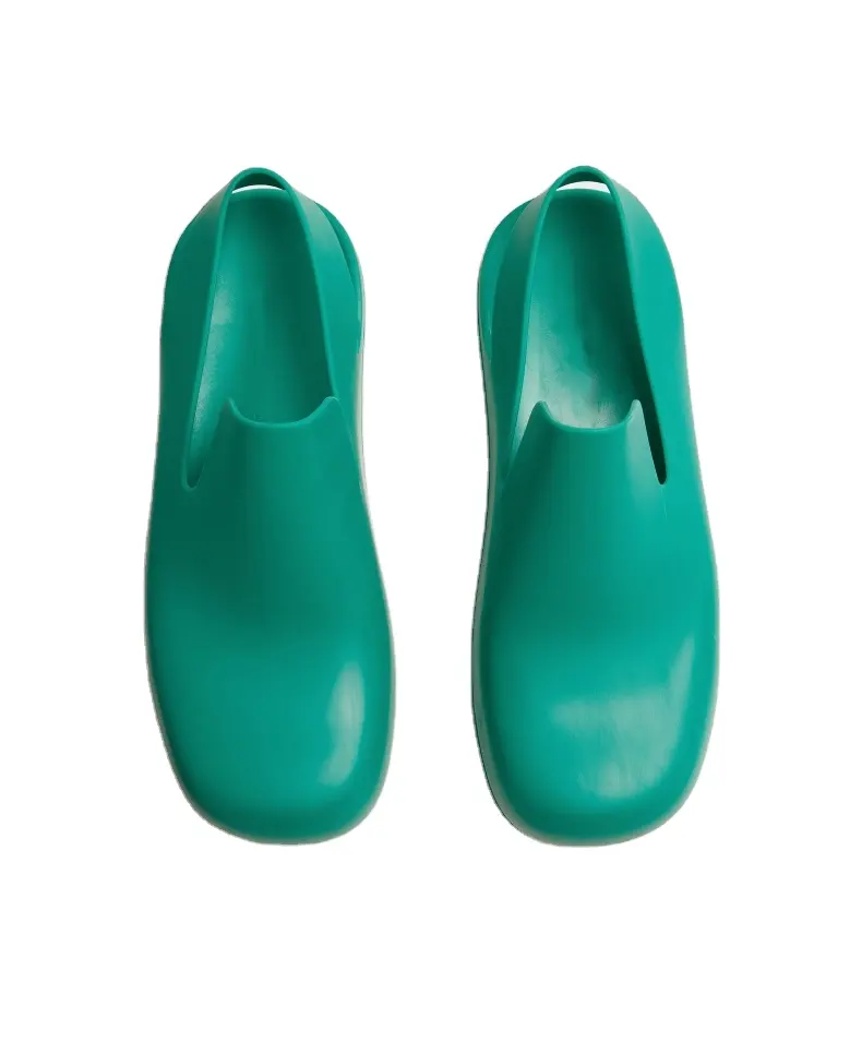 Новый стиль, женская обувь из ПВХ, зеленая обувь для сада, сабо для девушек, водонепроницаемые сапоги от дождя для женщин