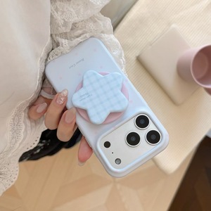 Coque magnétique rose à pois pour iPhone avec support étoile magnétique, protection mignonne et féminine pour iPhone 13 à iPhone 17 - Product Image 2