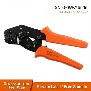 Pince à sertir les fils industrielle en acier à haute teneur en carbone, à entrée frontale, pour fils de 10 AWG, modèle SN-06WF - Product Image 3