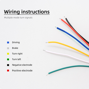 Feux de freinage arrière de coffre de voiture 130cm, Fiber de carbone 12V LED haut feu d'arrêt arrière supplémentaire clignotant multifonction feu de course - Product Image 6