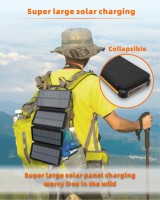 Banque d'alimentation solaire robuste 20000mAh pour l'extérieur, vente en gros et OEM, avec IP65 et lumière SOS, préparation aux situations d'urgence