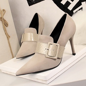 Zapatos de Tacón para Mujer, Diseño de Primavera 2025, Mules con Punta en Pico y Hebillas, Sandalias de Moda - Product Image 3