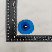 Nouveaux patchs pour les yeux bleus E Card broderie Multi Design chapeau yeux fer sur patchs pour les yeux brodés pour la décoration de sac de vêtements