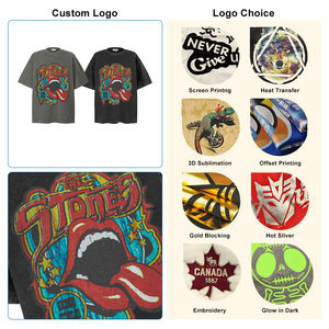 Camiseta Personalizada para Hombre, de Alta Calidad, 100% Algodón, Gruesa, Extra Grande, Lisa, Negra, con Logotipo Impreso en la Parte Delantera, Ecológica y Transpirable - Product Image 5