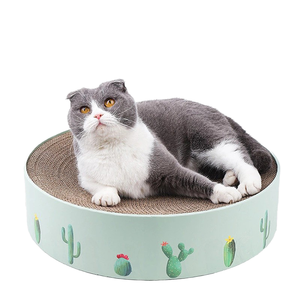 Meilleures ventes HOMEPLANET HP-P0808 Griffoir pour chat en carton ondulé <span class=keywords><strong>de</strong></span> forme arrondie, très fiable, durable, jouet pour chat, nidification - Product Image 1