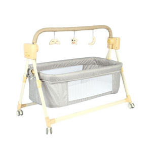 Berceau à bascule électrique pour bébé avec jouets apaisants, berceau multifonctionnel portable et pliable pour nouveau-né de 0 à 36 mois, à la maison et en voyage - Product Image 6