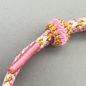 Nieuwe Mode Roze Kuiltje Knoop Touw Sieraden Beste Vrienden Liefhebbers 'Cadeau Verstelbare Maat Voor Dames Mannen En Vrienden - Product Image 5