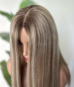 Медицинский силиконовый парик под заказ для женщин, полностью бесклеевой парик с маленьким/большим для поставщиков алопеции - Product Image 2