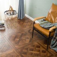 Parquet multicouche luxueux de couleur unie avec motif décoratif pour sol en bois de maison